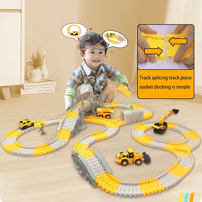 DIY Magic Rail Track Set - Flexible Car Race Game for Kids image 2