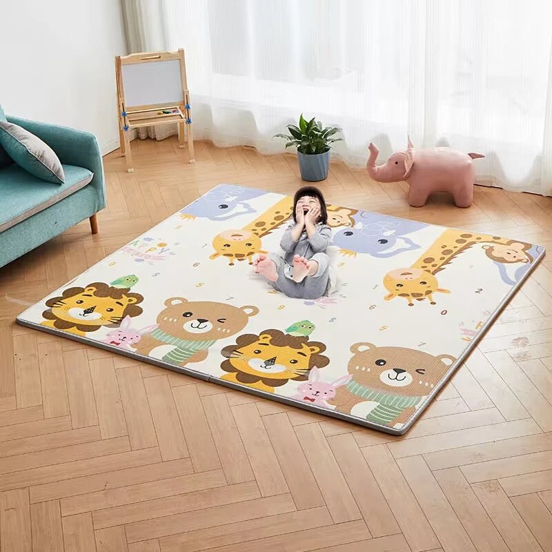 Eco-Friendly Thick EPE Baby Crawling Mat - Folding Play Rug - Image Color Style_100018786, 180x120x1cm image