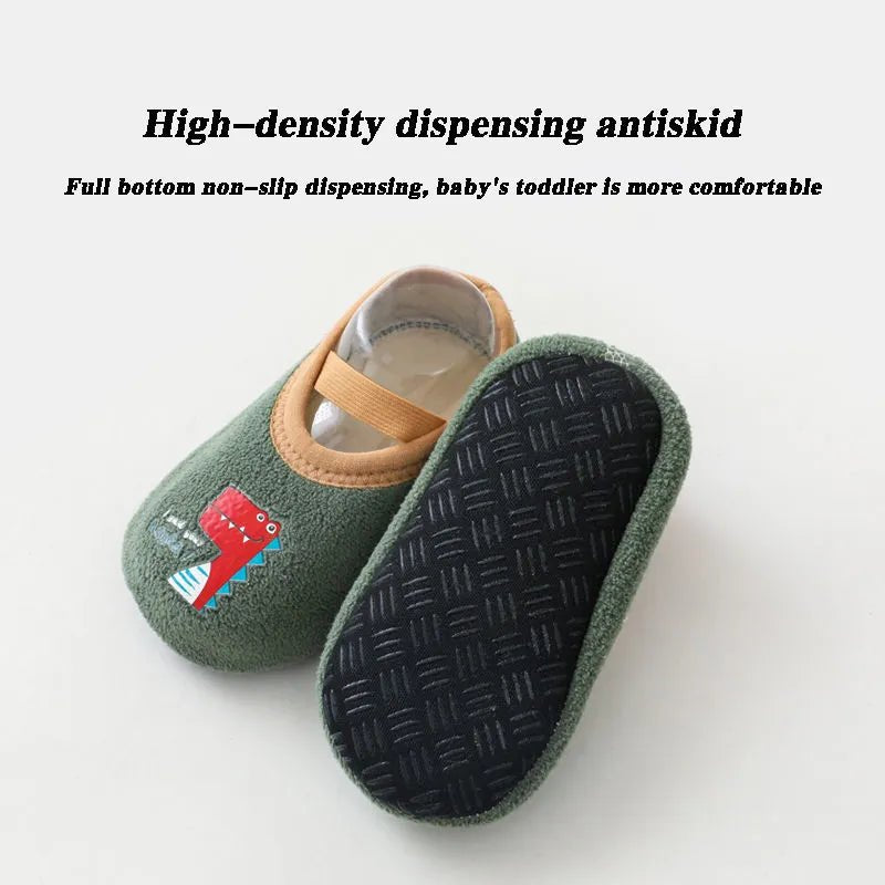 Anti-Slip Baby Socks with Rubber Sole - Warm Crib Floor Shoes image 5