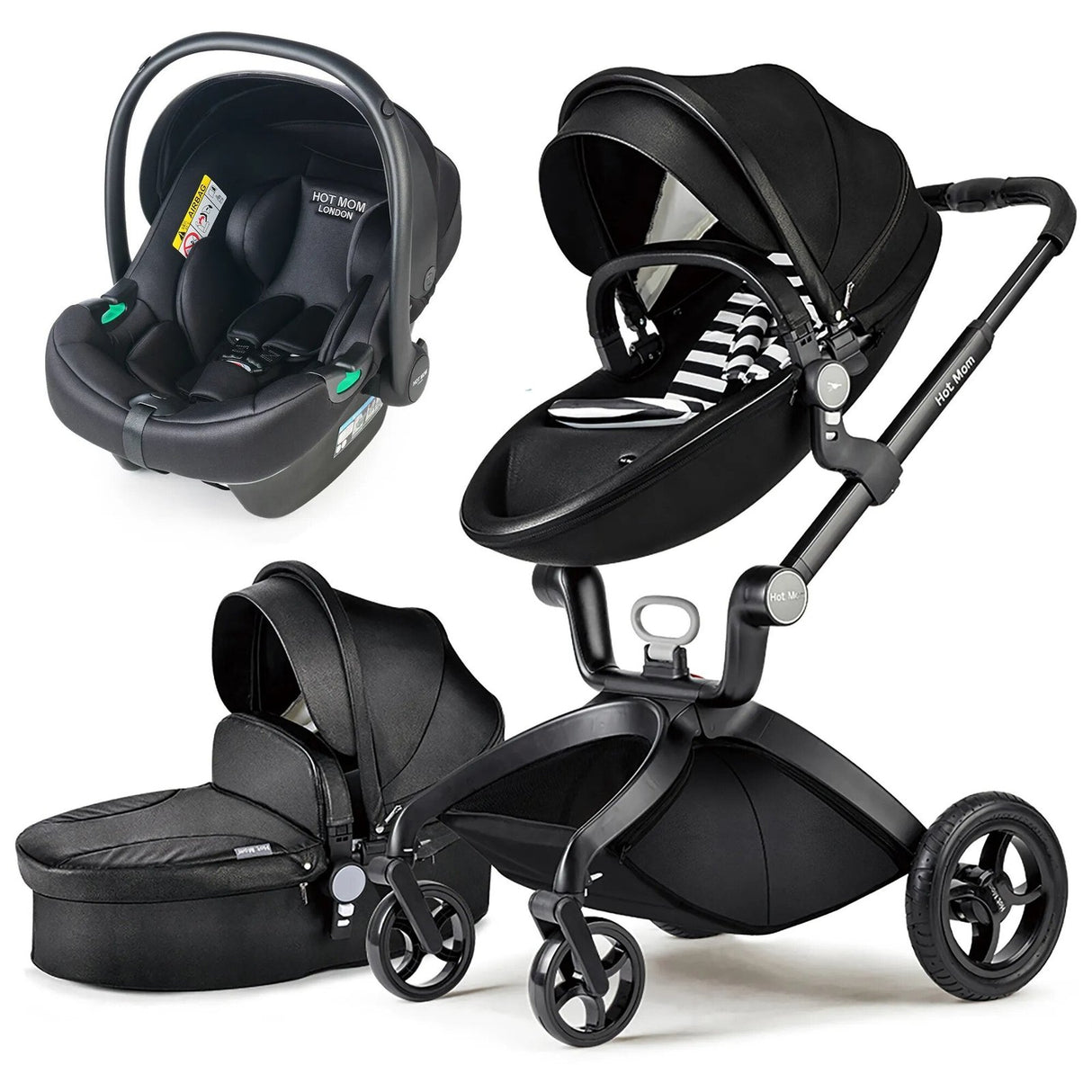 Hot Mom 3-in-1 Baby Stroller: High Landscape, Newborn-Friendly image 7