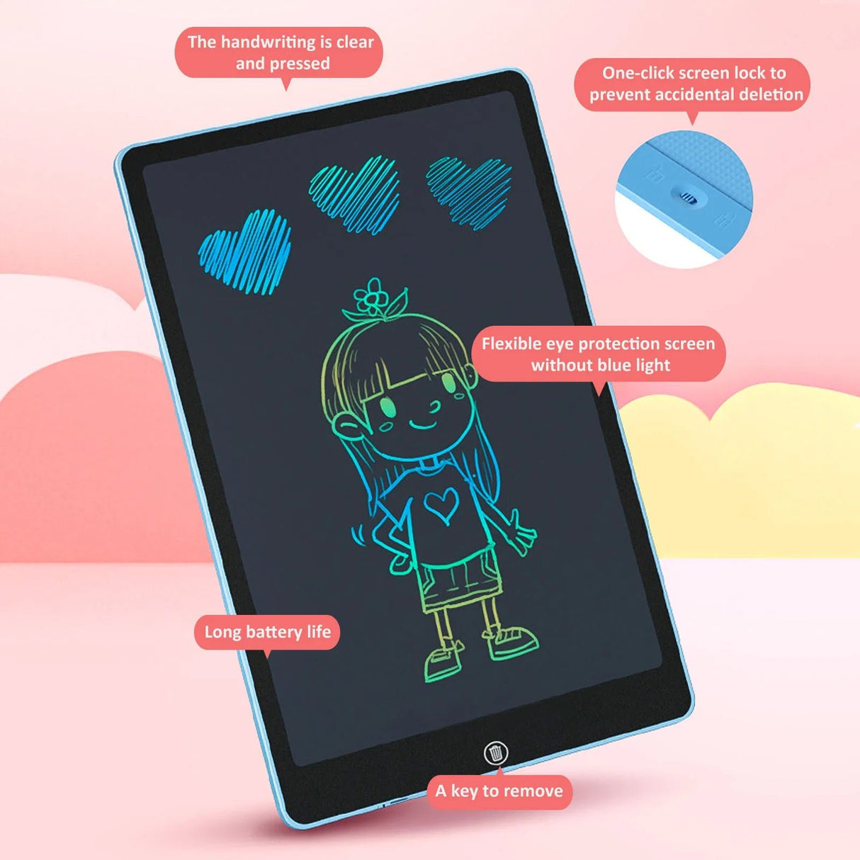 LCD Drawing Tablet: Educational Toy for Kids image 3