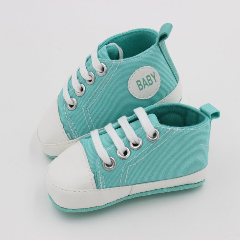 Classic Canvas Newborn Baby Boys Girls First Walkers Toddler Soft Sole Anti-slip Shoes image