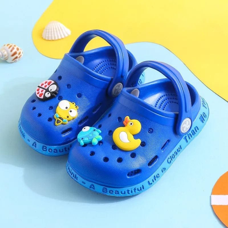 Summer Kids Hole Sandals - Anti-Skid Cartoon DIY Design image