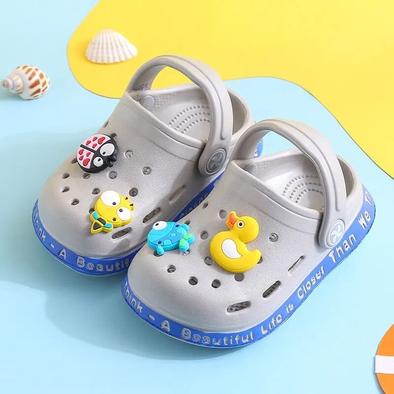 Summer Kids Hole Sandals - Anti-Skid Cartoon DIY Design image