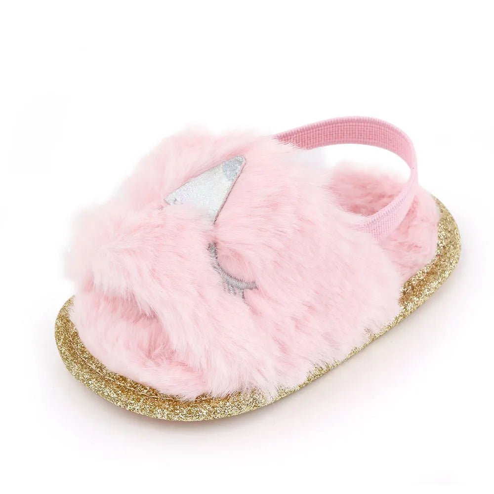 Faux Fur Fashion Baby Shoes - Cute for Newborns & Toddlers image