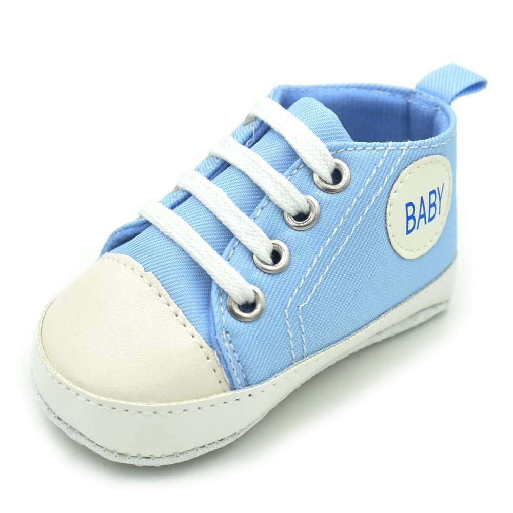 Classic Canvas Newborn Baby Boys Girls First Walkers Toddler Soft Sole Anti-slip Shoes image