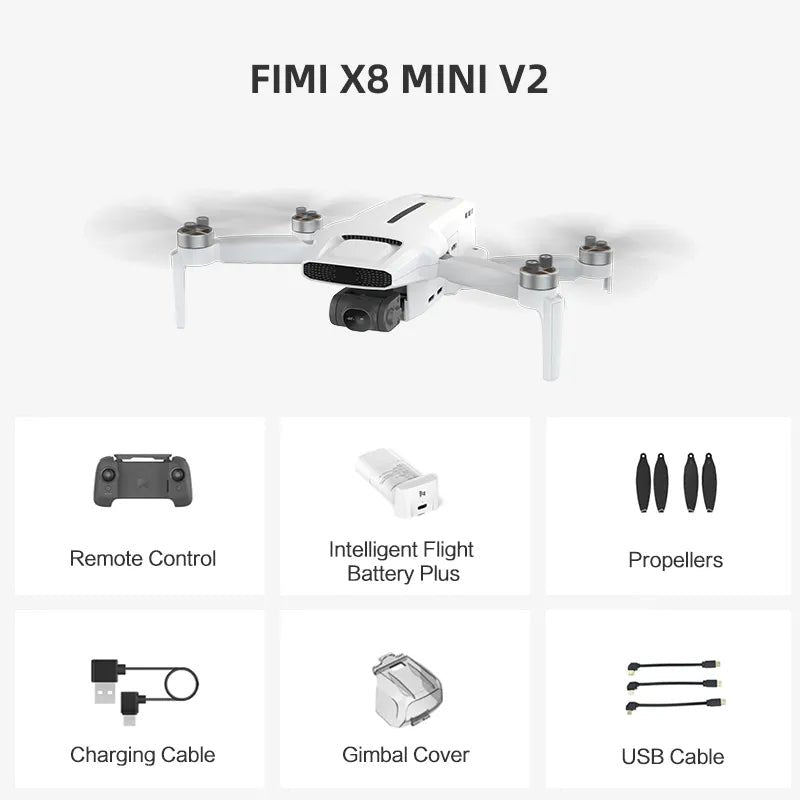 FIMI X8 MINI V2 4K Camera Drone - Lightweight, 250g, 2023 Model image 0