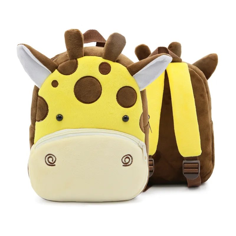 Cute Cartoon Animals- Kids' Backpacks: Schoolbag for Boys and Girls - Giraffe image