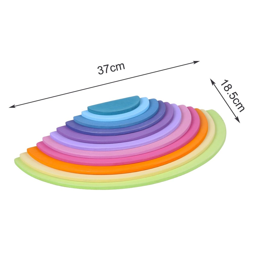 Kids Creative Rainbow Building Blocks Montessori Learning Toy image 11