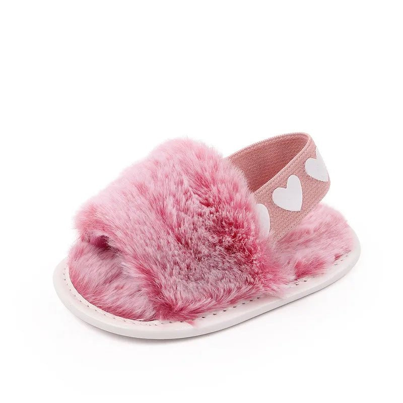 Faux Fur Fashion Baby Shoes - Cute for Newborns & Toddlers image