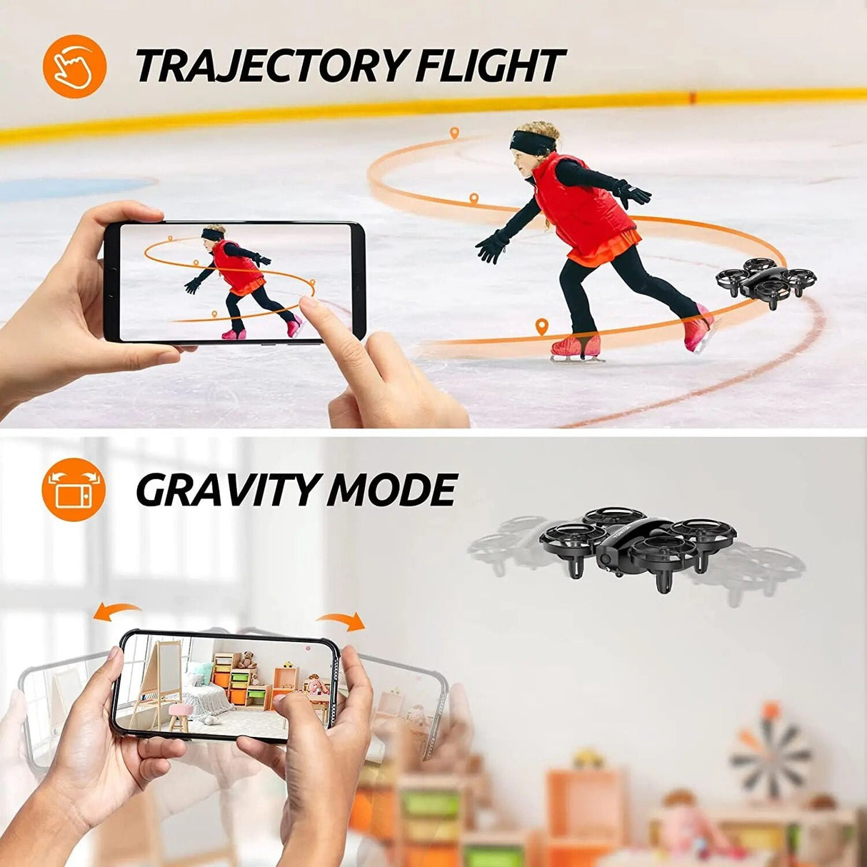 A24W Battle Mini Drone - 1080P Camera, 3D Flip, Kids' RC Quadcopter image 1
