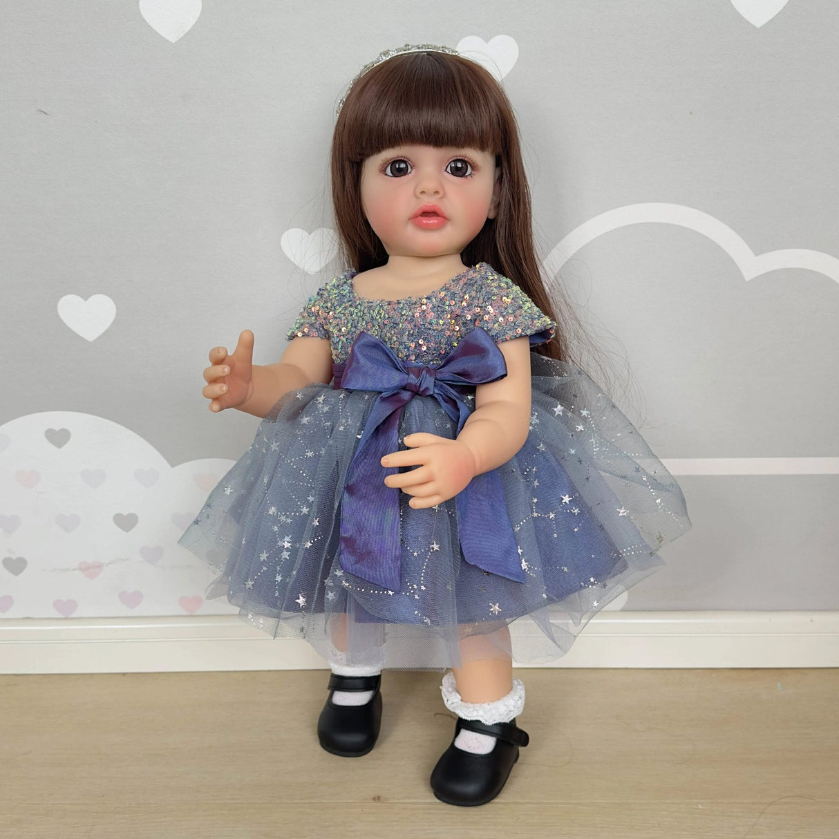 22" Full Body Toddler Doll - Princess Betty, Long Hair image 3