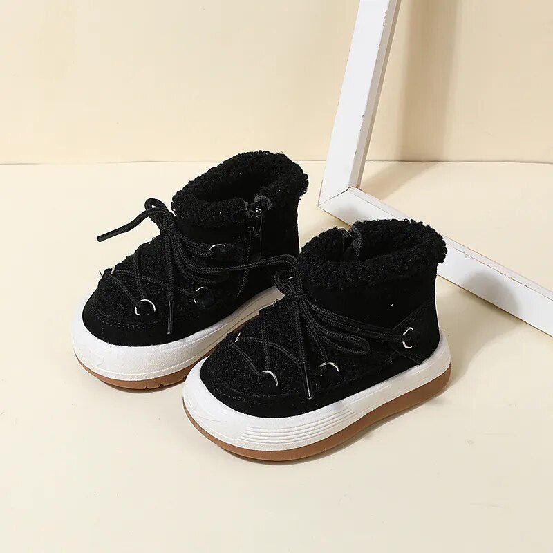 GT-CECD Autumn/Winter Baby Boots - Warm Plush, Rubber Sole image 2