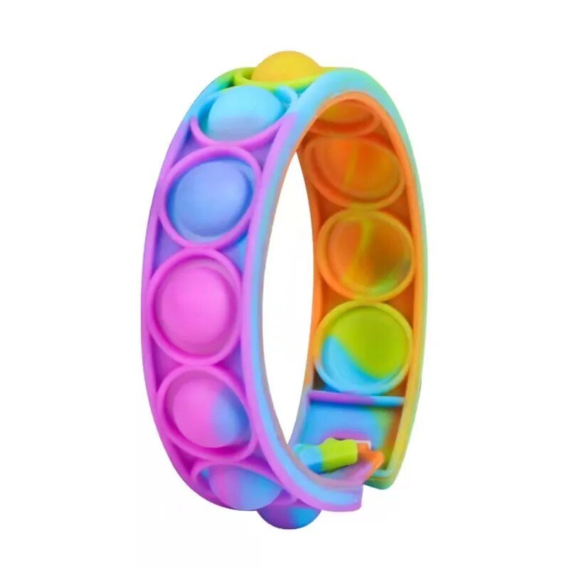 Colorful pop-it wristband