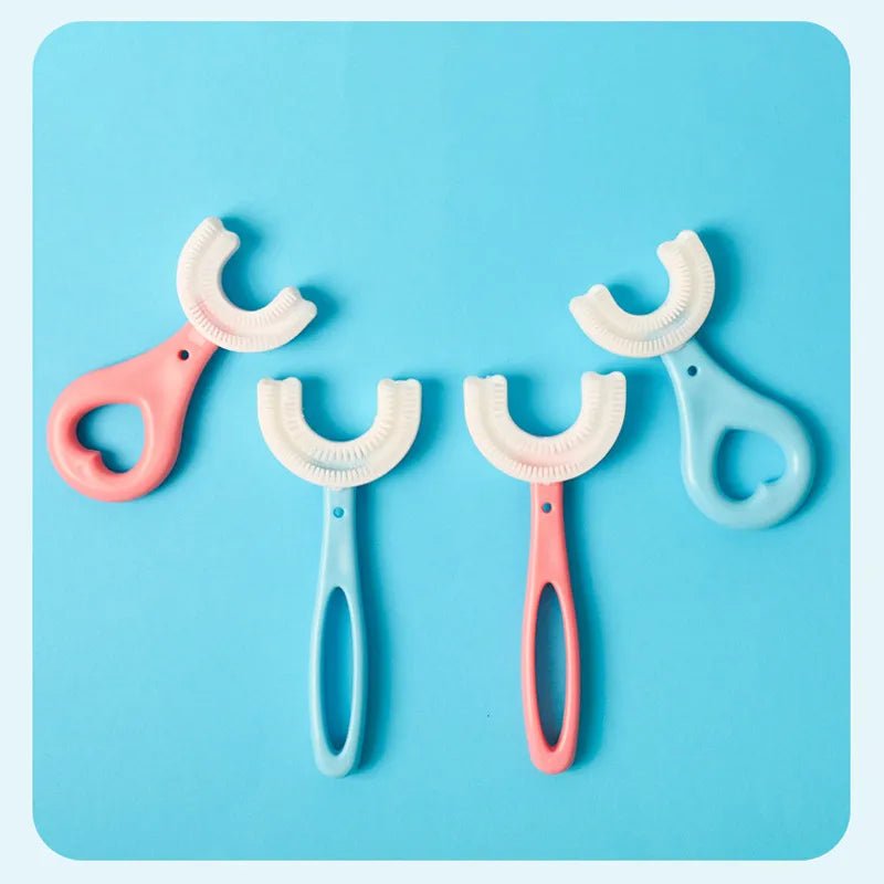 360-Degree U-Shaped Children's Toothbrush - Silicone Teeth Cleaner image 5