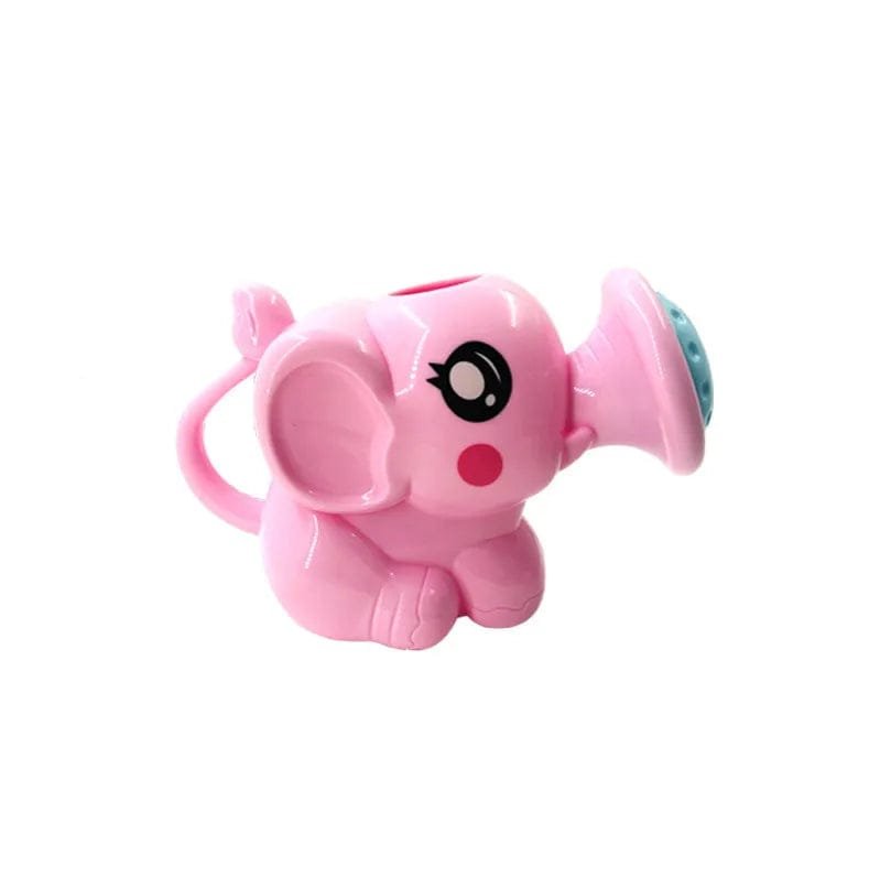 Pink elephant-shaped toy.