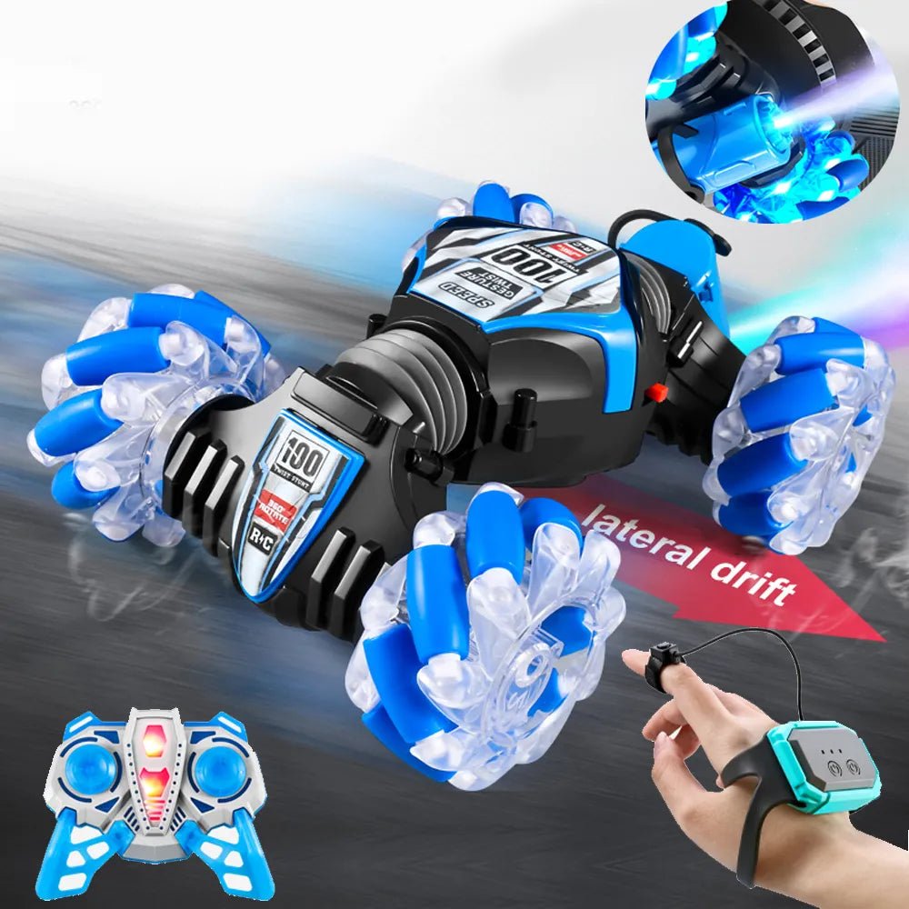 Toy robot with remote control and wrist device.