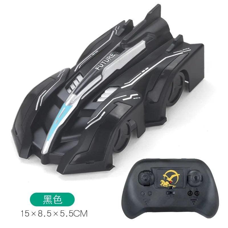 Black toy vehicle with remote control