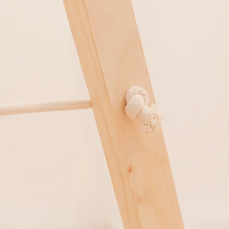 Natural Wooden Baby Gym & Teether with Clouds & Rodent image 3