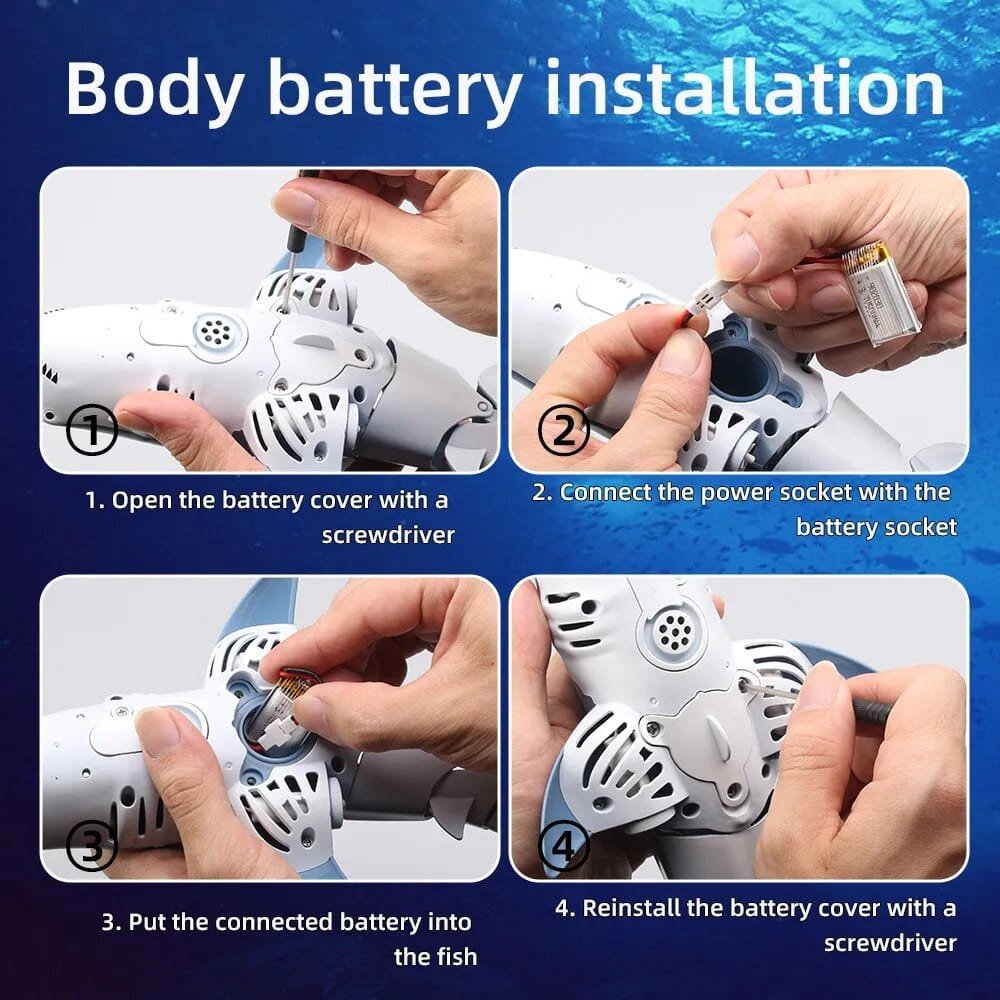Step-by-step guide on installing a body battery.