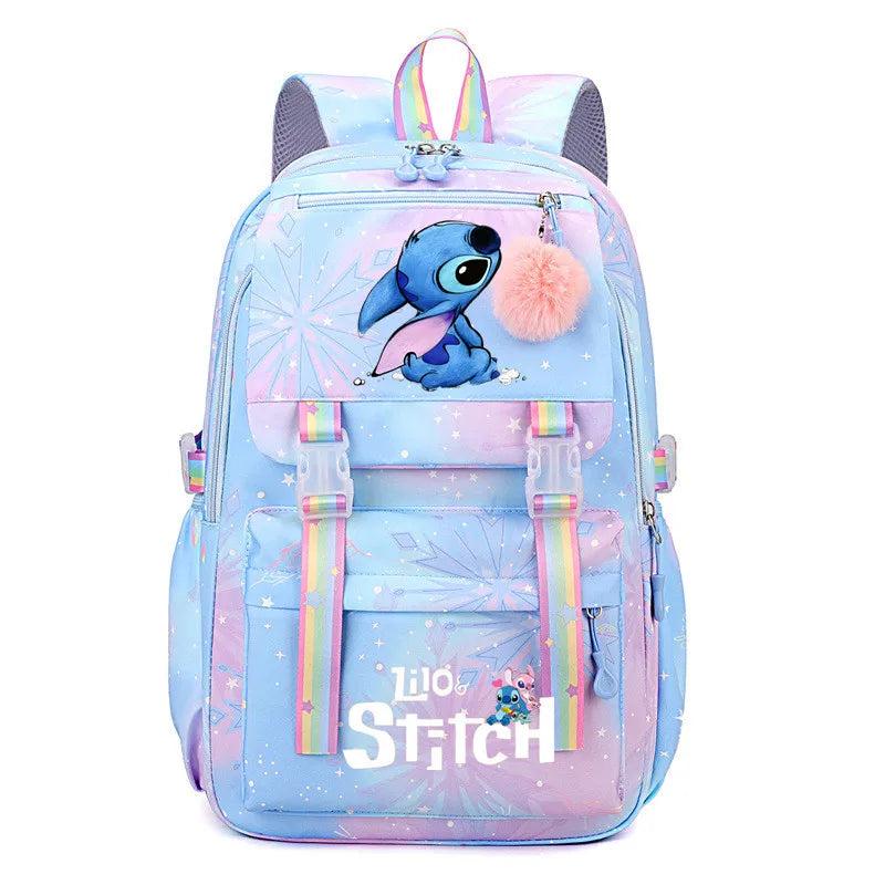 Backpack with cartoon character design.