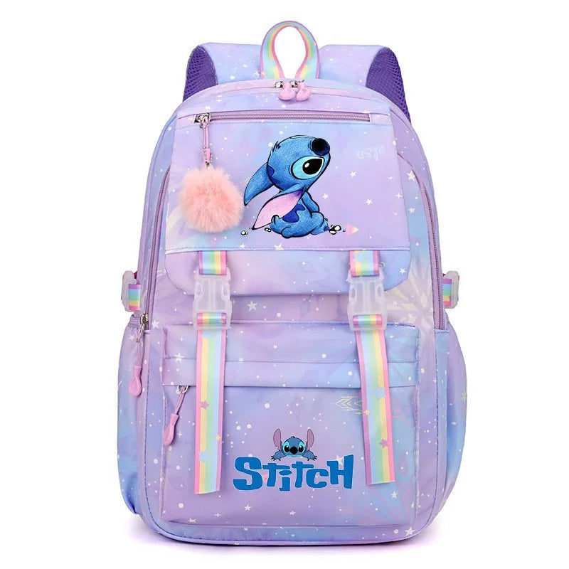 Backpack with cartoon character design.