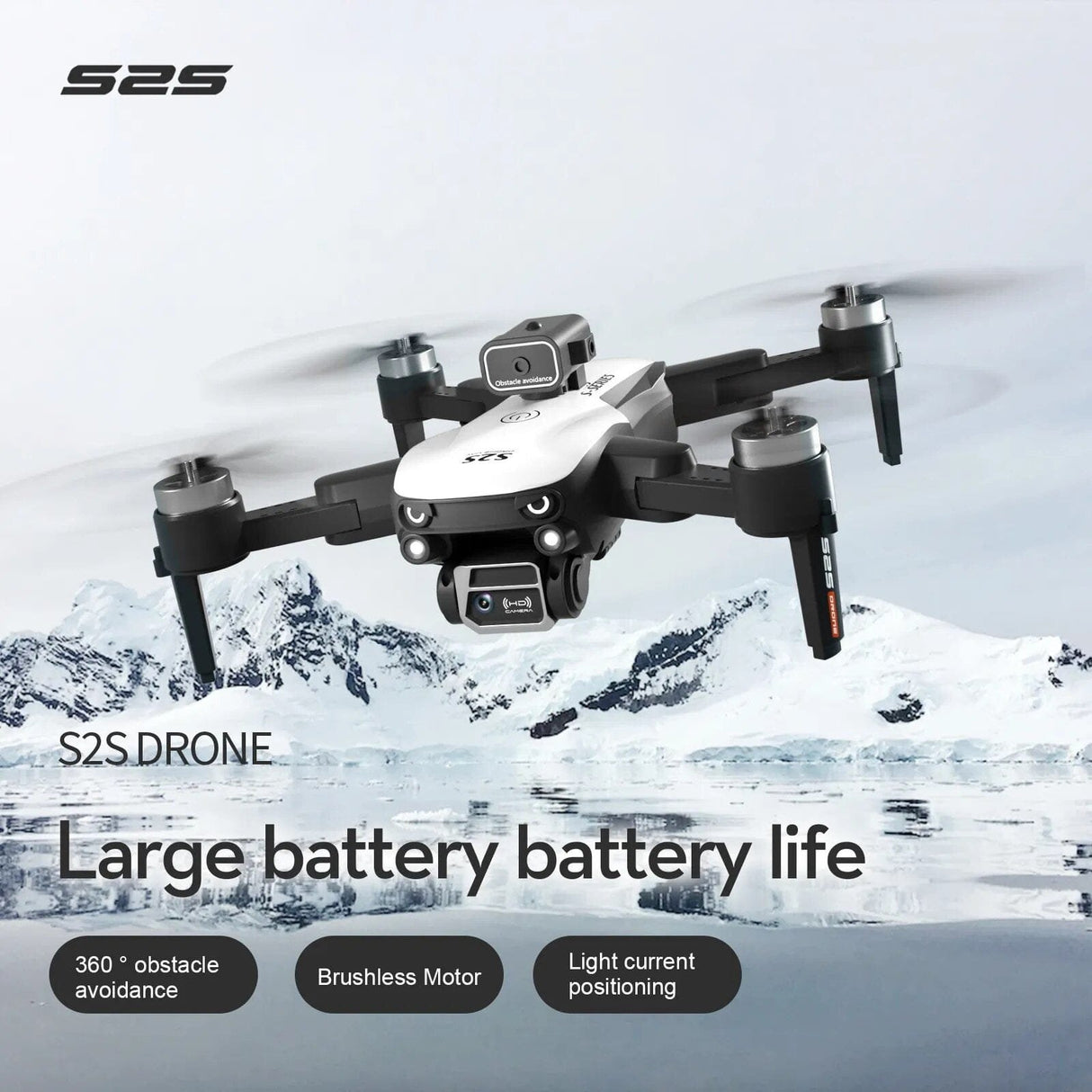 New S2S Mini Drone Prof. 8K Camera - Obstacle Avoidance Quadcopter - 25Min Flight image 4