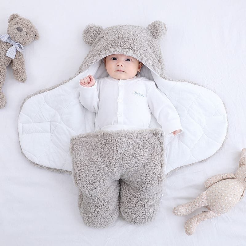 Thick Fleece Newborn Sleep Bag with Cotton Lining image