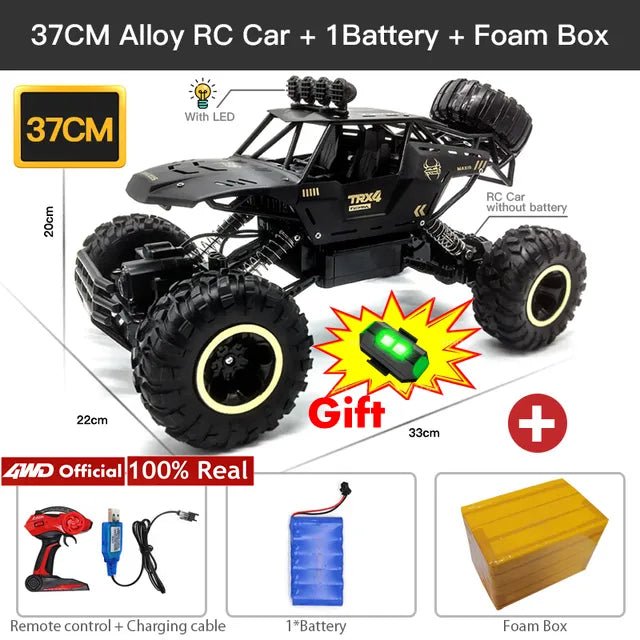 4WD RC Off-Road Buggy - LED Lights Racing Car for Kids image 22
