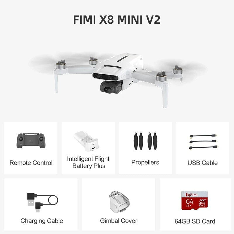 FIMI X8 MINI V2 4K Camera Drone - Lightweight, 250g, 2023 Model image 12