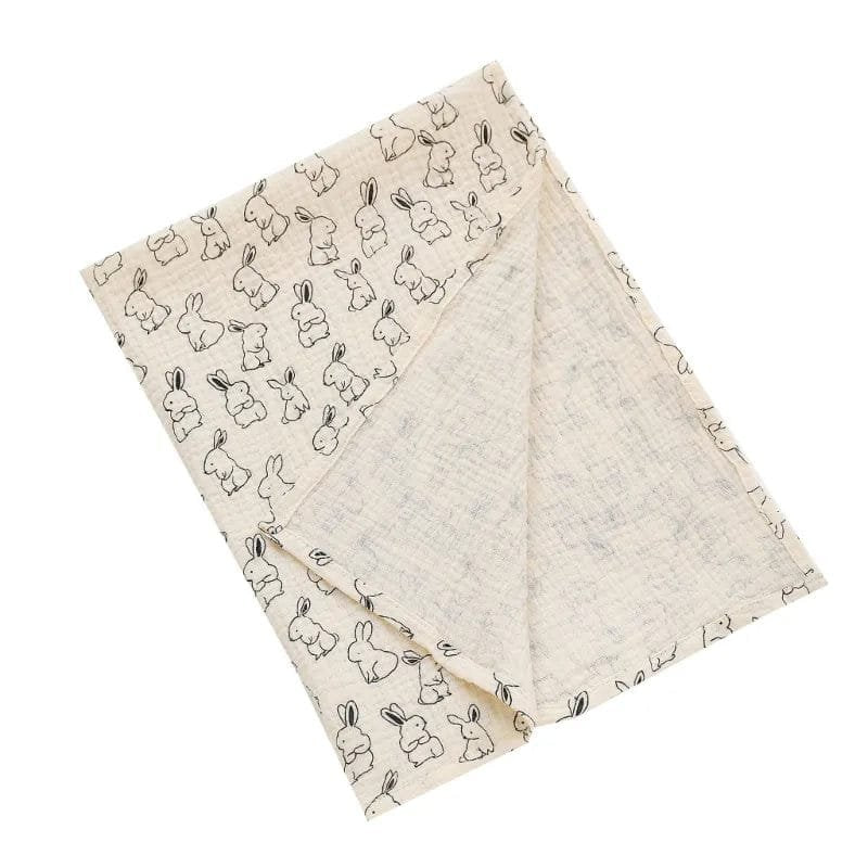 Super Soft Cotton Gauze Muslin Swaddle & Bath Towel - A10, 79x60 cm image