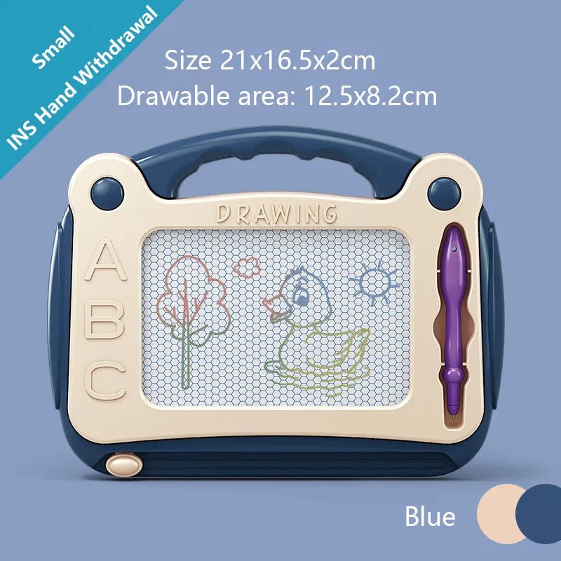 Magnetic Drawing Board: Art Educational Toy for Kids - Small-Blue image