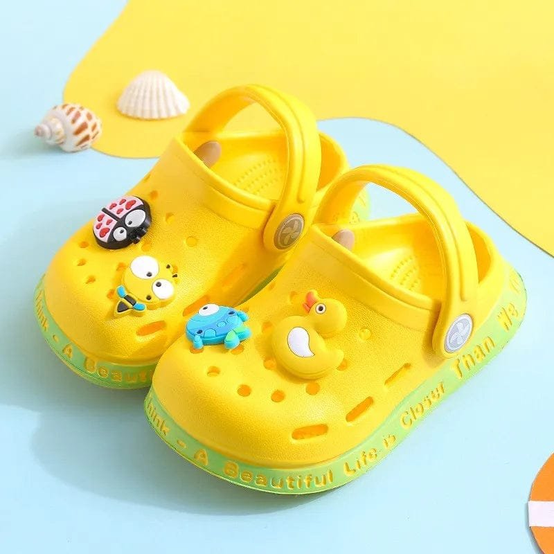 Summer Kids Hole Sandals - Anti-Skid Cartoon DIY Design image