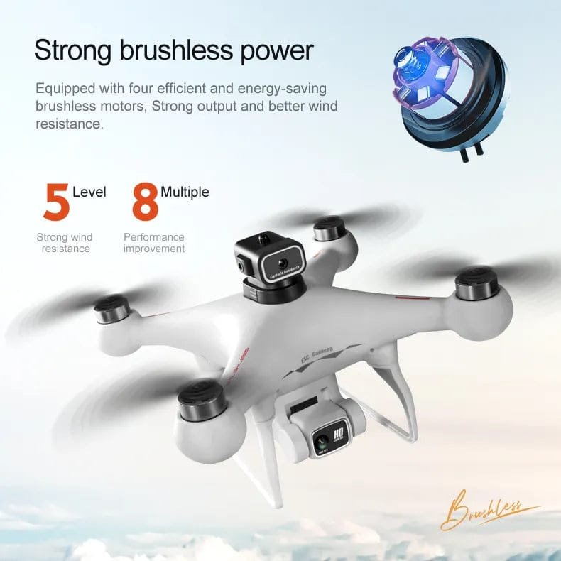 S116 8K Drone - Brushless Motor, Obstacle Avoidance, Dual Cam, 50x Zoom Quadcopter image 2