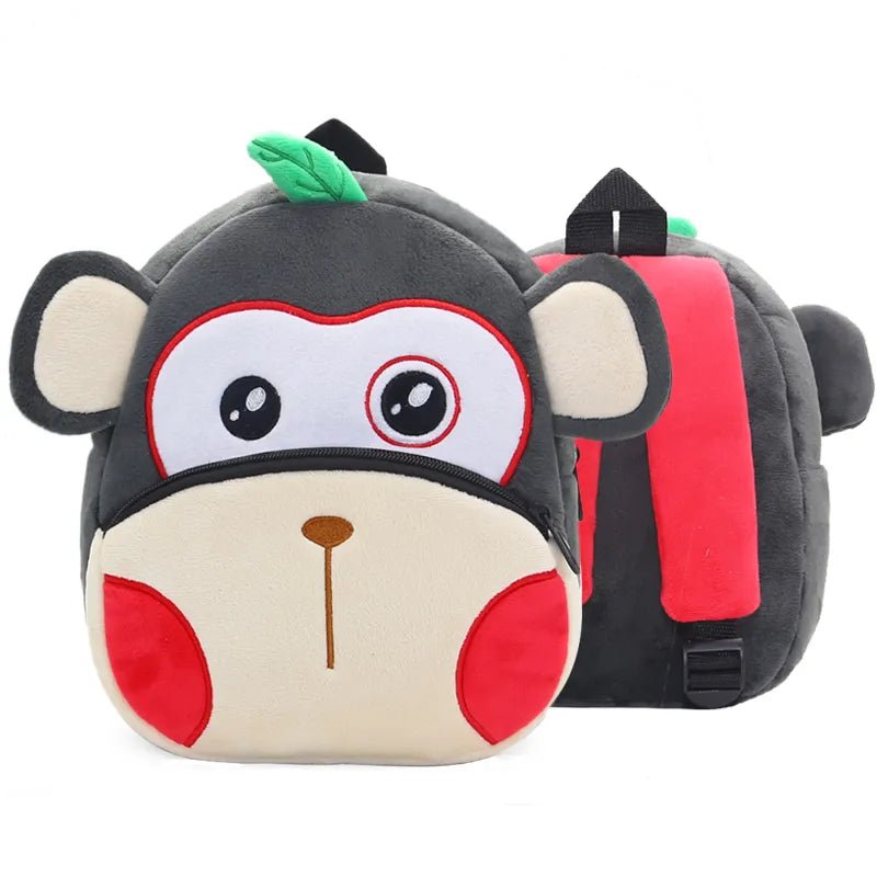 Cute Cartoon Animals- Kids' Backpacks: Schoolbag for Boys and Girls - Monkey3 image