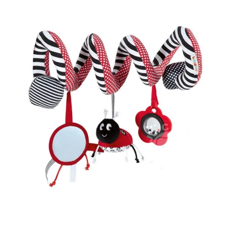 Children's toy with ladybug design on a white background