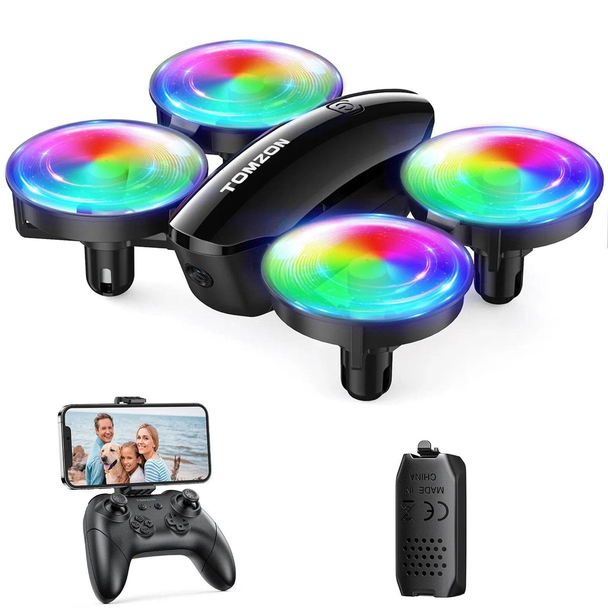 Tomzon A23 Mini Drone with LED, 3D Flip, 3 Speeds - Kids' Quadcopter image 6