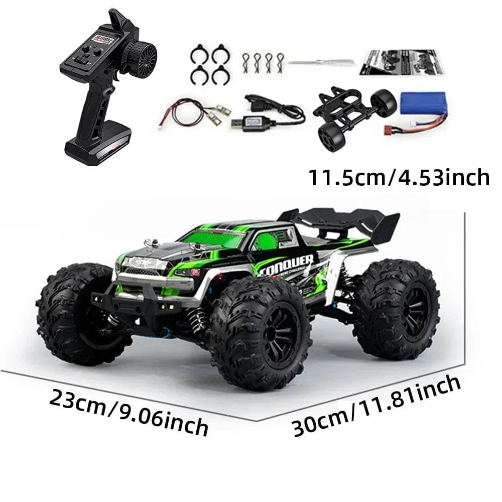 Remote control monster truck with accessories