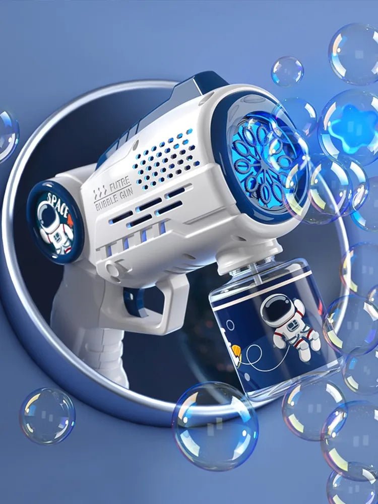Bubble gun with astronaut design