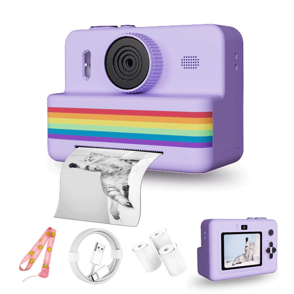 Kids instant print camera with printed photo, one of the best gifts for 5 year olds and 3 year olds