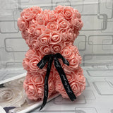 25cm Red Rose Teddy Bear - Ideal Valentine's Day & Christmas Gift - Viande rose25cmNoBox image