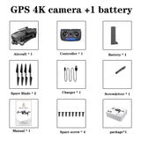 SG906 pro drone 4k HD mechanical gimbal camera 5G wifi gps system - 1 Battery image