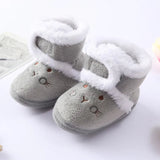 Baywell Autumn Winter Newborn Boots - Soft Sole Fur, 0-18M image