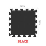 EVA Foam Baby Puzzle Play Mat - 29cm Interlocking Tiles for Kids - Black, 36pcs image