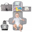 Portable Diaper Changing Pad with Smart Wipes Pocket image 0