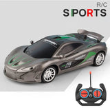 Radio-controlled sports car with remote control 