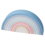 6-10pc BPA-Free Silicone Baby Blocks - Rainbow Montessori Toy - AAD0047-C image