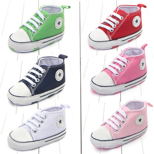 Classic Sports Sneakers Newborn Baby Boys Girls First Walkers Shoes image 0
