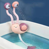Snail Spraying Faucet Bath Toy, Electric Water Game for Babies image 1