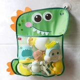 Dinosaur Baby Bath Toy Organizer, Suction Storage Mesh Bag image 6